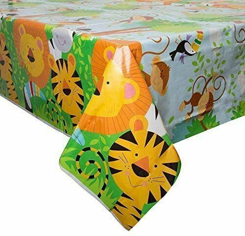 The Jungle Birthday Party Safari Animals 66 PCS Set Tableware Decoration Kit UK