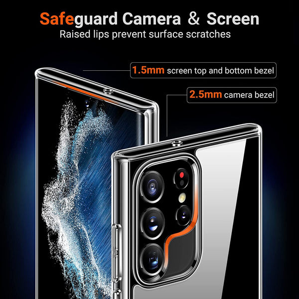 For Samsung Galaxy S22 Ultra Shockproof Case Bumper Slim Thin Clear Slim Cover