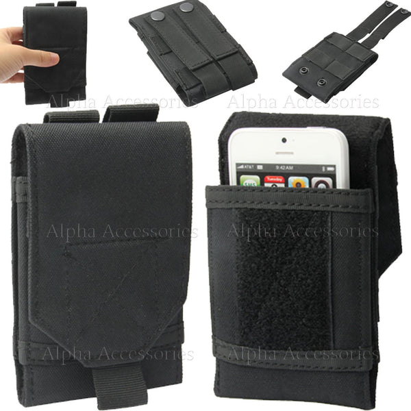 Universal Army Camo Case For Galaxy A12, A21, M51 Belt Hook Cover Pouch Holster