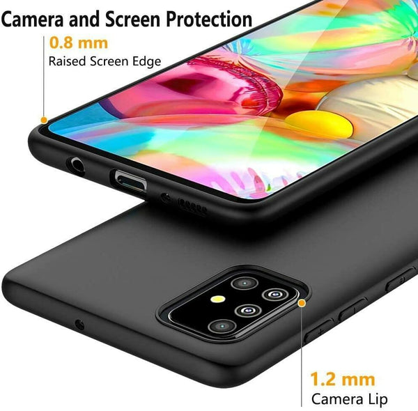 Shockproof Slim Case Matte Soft Silicone TPU Cover For Galaxy A10s A20s A51 A71