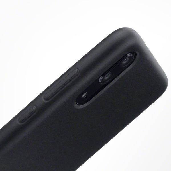 For Huawei P20 Black New Ultra Slim Soft Silicone TPU Matte Back Case Cover UK