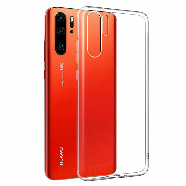 For Huawei P20 Black New Ultra Slim Soft Silicone TPU Matte Back Case Cover UK