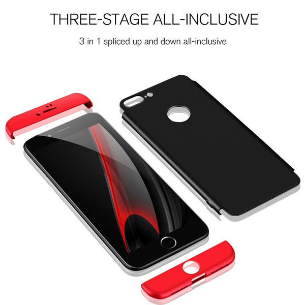 Case For iPhone 8 Plus, X XS 360° Shockproof Hybrid Ultra Thin Protective Cover