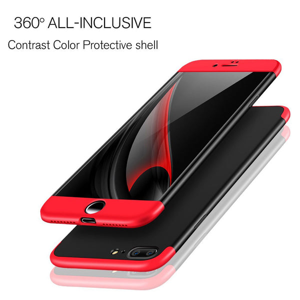 Case For iPhone 8 Plus, X XS 360° Shockproof Hybrid Ultra Thin Protective Cover