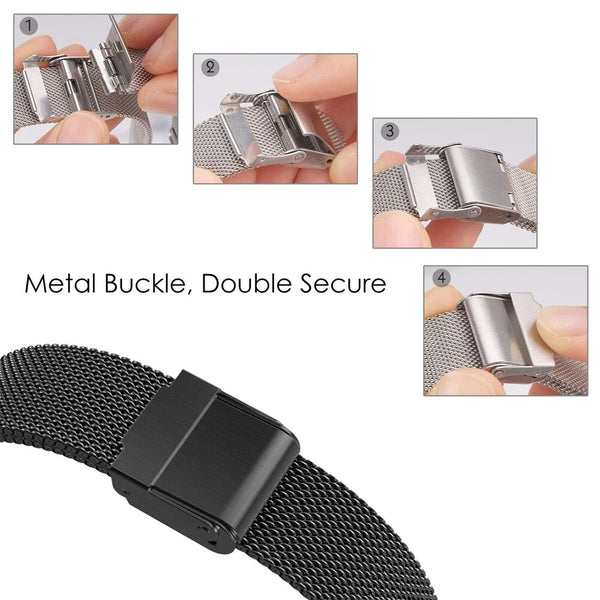 Milanese Mesh Watch Strap Band Stainless Steel Metal Quick Release 10mm - 24mm