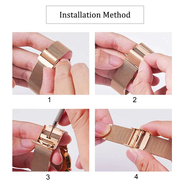 Milanese Mesh Watch Strap Band Stainless Steel Metal Quick Release 10mm - 24mm