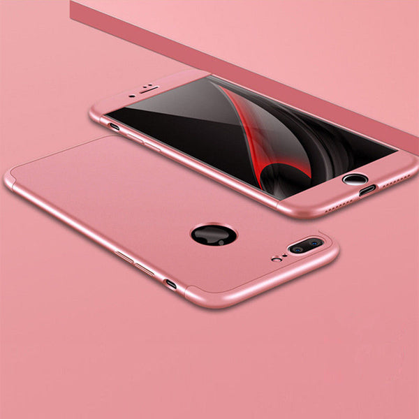 Case For iPhone 8 Plus, X XS 360° Shockproof Hybrid Ultra Thin Protective Cover