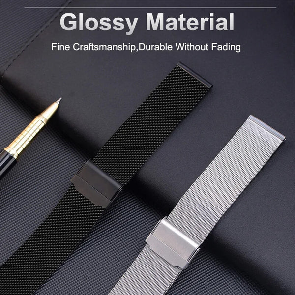 Milanese Mesh Watch Strap Band Stainless Steel Metal Quick Release 10mm - 24mm