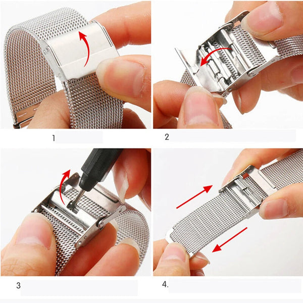 Milanese Mesh Watch Strap Band Stainless Steel Metal Quick Release 10mm - 24mm
