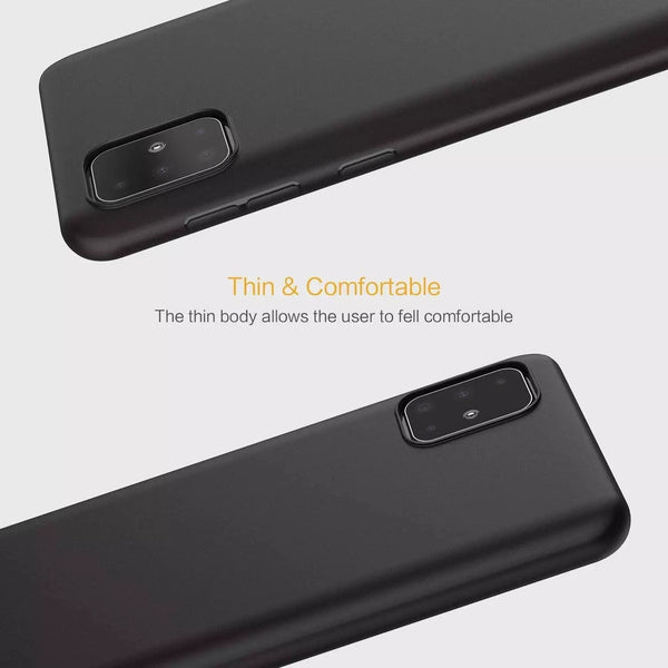 Case For Samsung Galaxy A51 4G 2019 Shockproof Matte TPU Soft Silicon Cover-uk