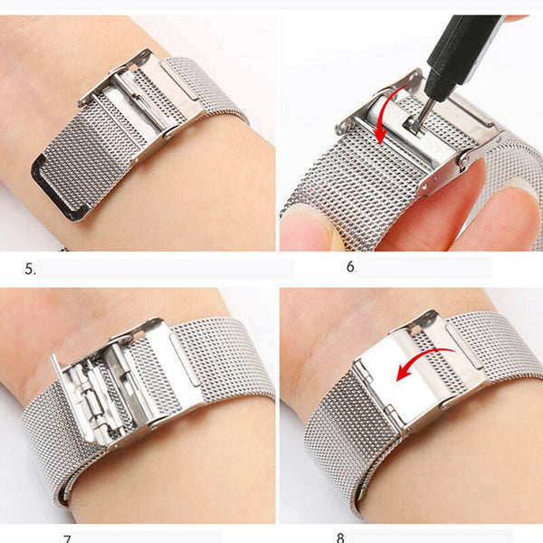 Milanese Mesh Watch Strap Band Stainless Steel Metal Quick Release 10mm - 24mm