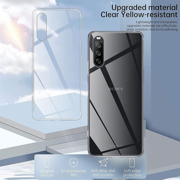 Case for Sony Xperia 10 IV CLEAR TPU GEL Transparent Shockproof Ultra Thin Cover