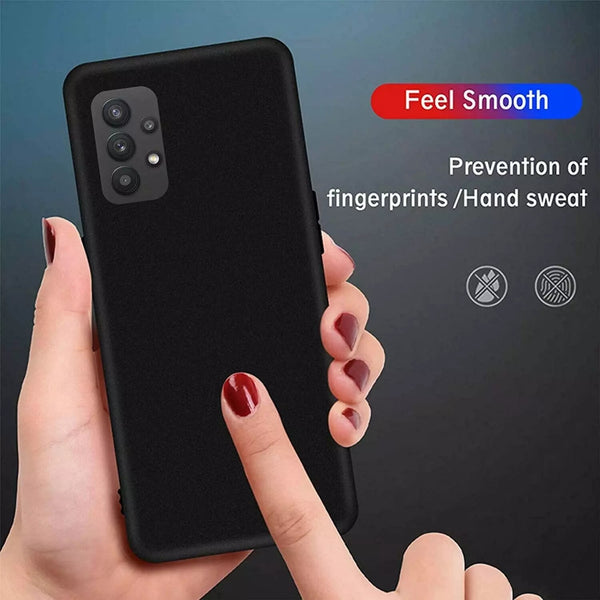 Case For Samsung Galaxy A32 2021 5G Shockproof Matte TPU Black Soft Gel Cover
