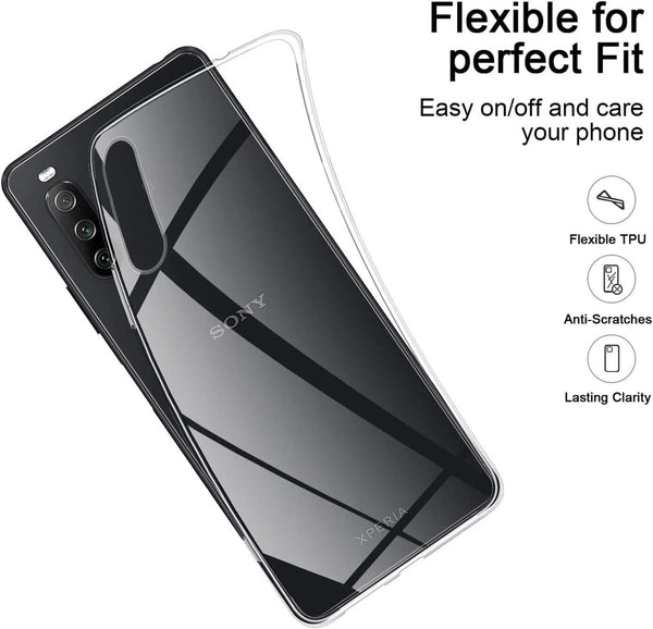 Case for Sony Xperia 10 IV CLEAR TPU GEL Transparent Shockproof Ultra Thin Cover