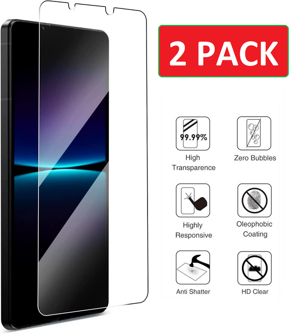 2X Gorilla Tempered Glass For Sony Xperia 1 II III IV V Screen Protector-UK