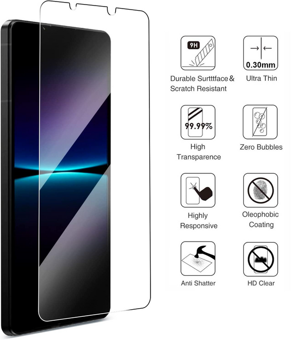 2X Gorilla Tempered Glass For Sony Xperia 1 II III IV V Screen Protector-UK