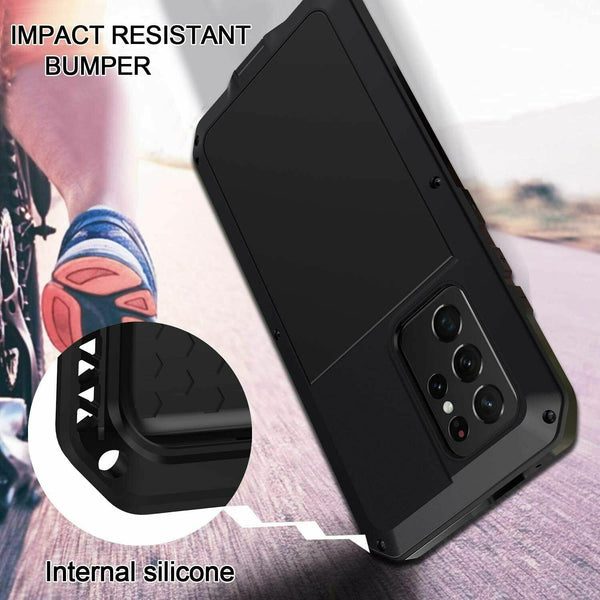 Aluminum Gorilla Metal Case For Galaxy S23 Plus Ultra Shockproof Hybrid Cover