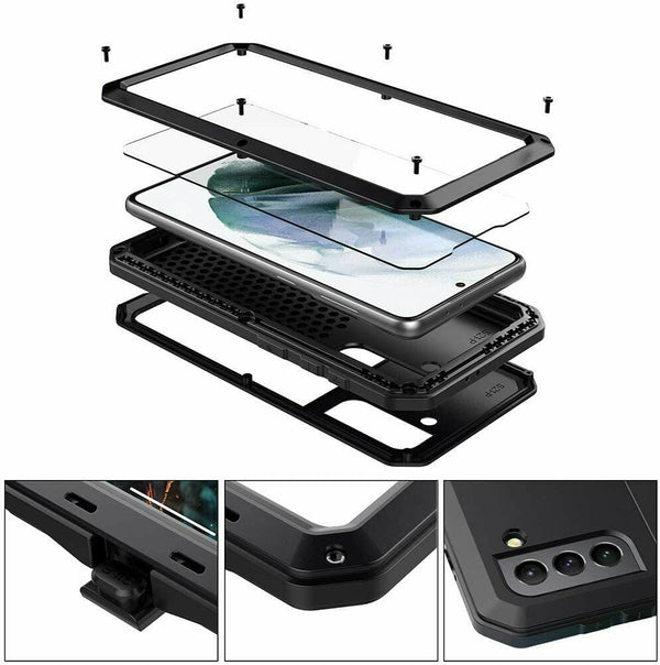 Aluminum Gorilla Metal Case For Galaxy S23 Plus Ultra Shockproof Hybrid Cover