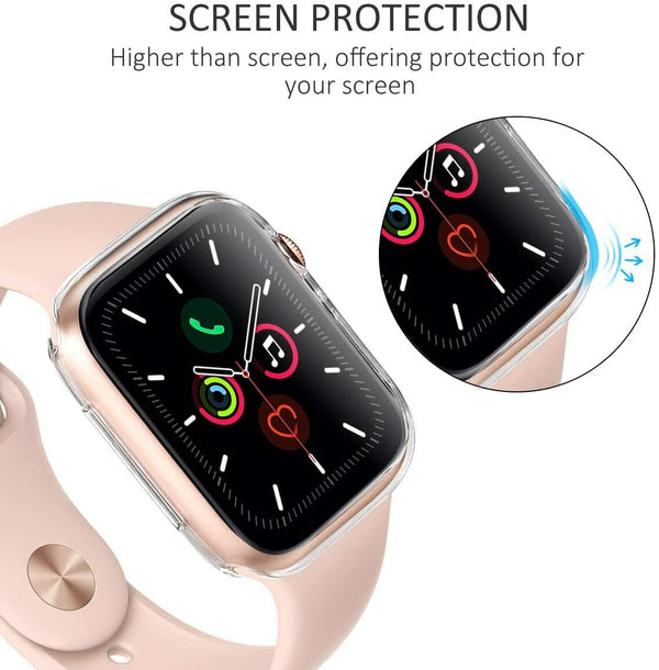 Case for Apple Watch Series 5  Full Body TPU Case Screen Protector Cover UK