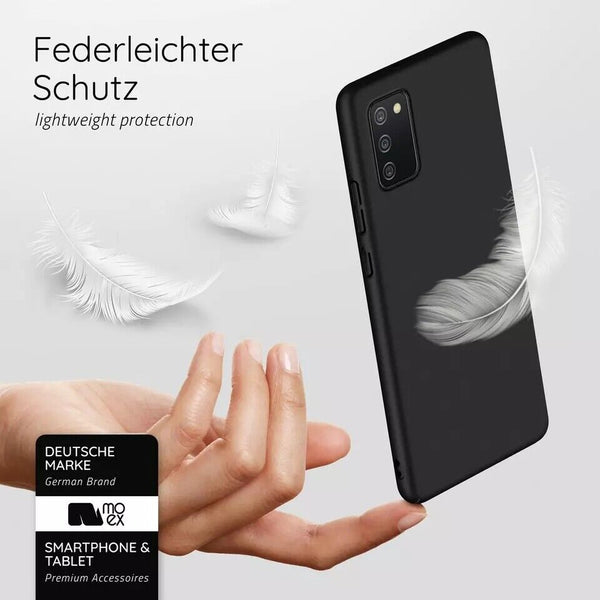 Case For Samsung Galaxy A02s 2020 Shockproof Matte TPU Soft Black Cover-UK