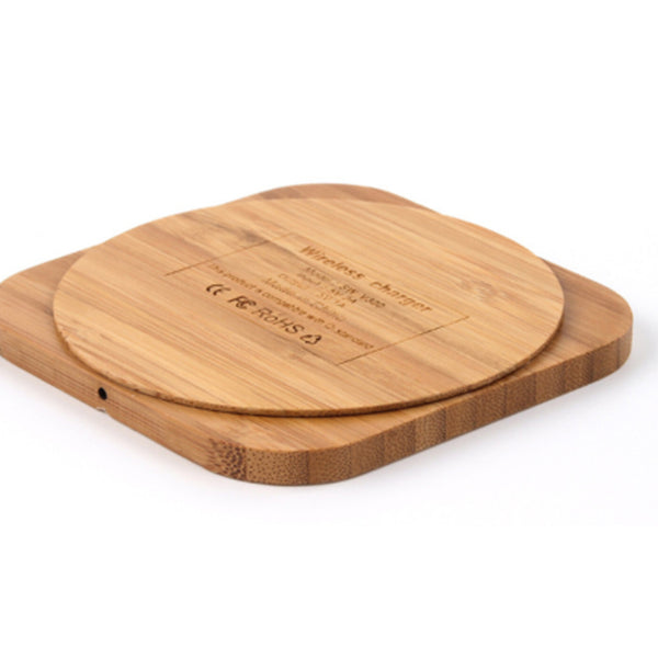 Fast Wireless Charger Wood Charging Pad For Samsung Galaxy S24 Plus Ultra
