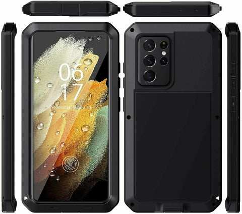 Aluminum Gorilla Metal Case For Galaxy S21 S22+S23 Ultra Shockproof Hybrid Cover