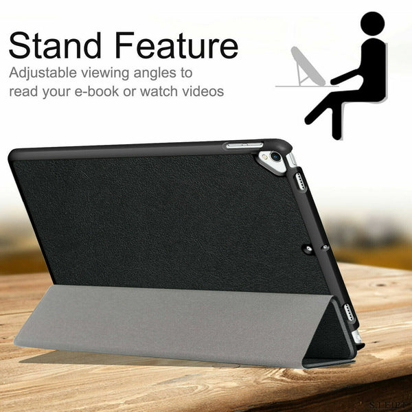 For iPad 10.2 8th Gen (2020) Leather Smart Case Magnetic Slim Flip Stand Cover
