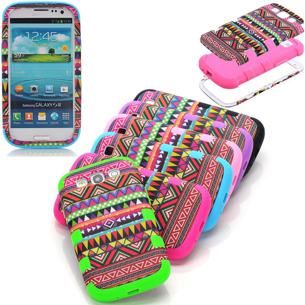 Shockproof Tribal Vintage Aztec Hard Silicon Case Cover for Samsung Galaxy S3 i9300