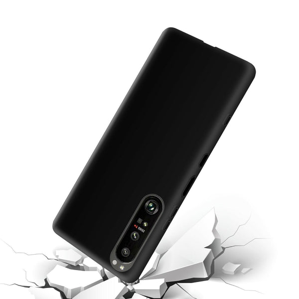 Case For Sony Xperia 5 III IV V Thin Matte TPU Silicone Shockproof Black Cover