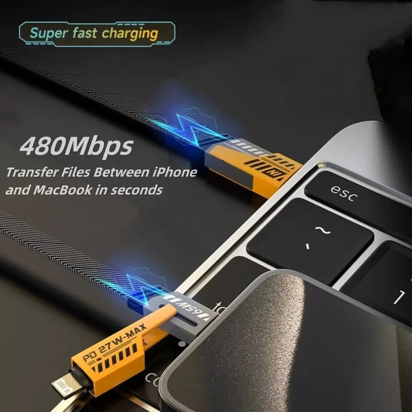 4 in 1 Multi USB PD Charger Charging Cable Cord For iPhone USB C Samsung Android