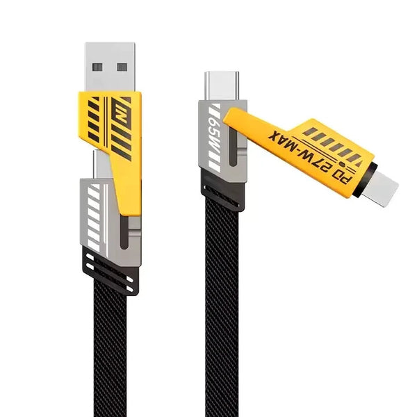 4 in 1 Multi USB PD Charger Charging Cable Cord For iPhone USB C Samsung Android