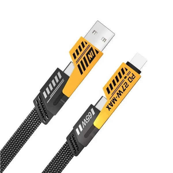 4 in 1 Multi USB PD Charger Charging Cable Cord For iPhone USB C Samsung Android