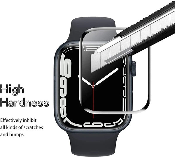 9D Screen Protector For Apple Watch 7 Film Tempered Glass 41mm 45mm