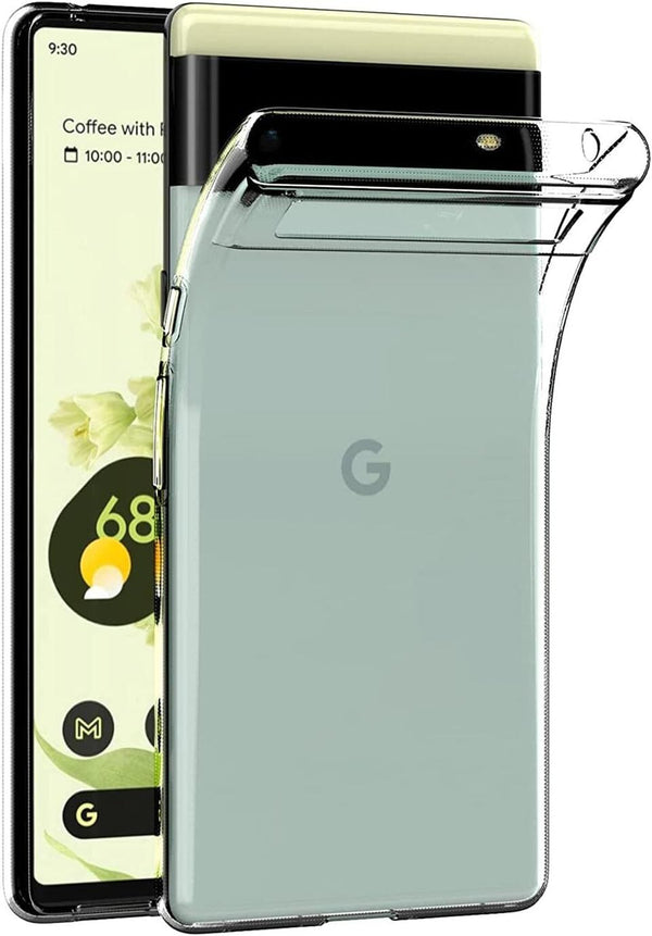 Case For Google Pixel 6 Pro Transparent TPU Soft Clear Silicone Slim Cover -UK