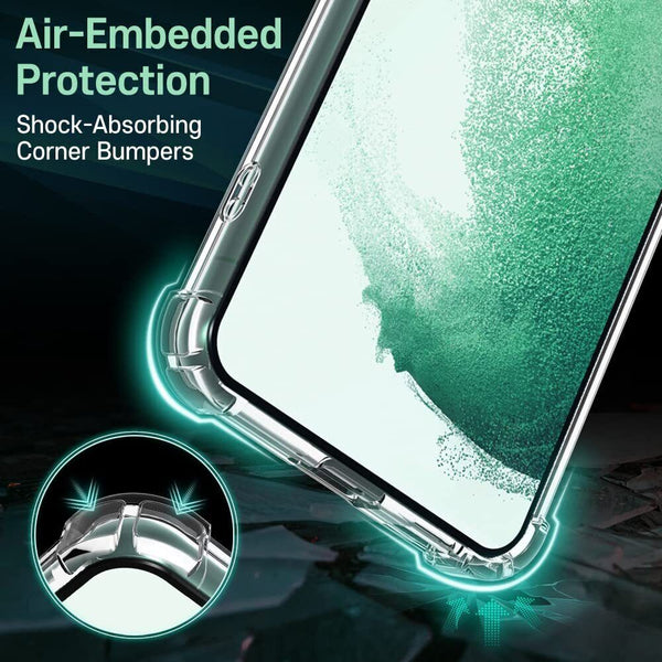 Shockproof Clear Bumper Thick Case For Galaxy S23 / S23+ / S23 Ultra Gel Cover