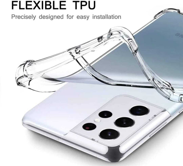 Shockproof Clear Bumper Thick Case For Galaxy S23 / S23+ / S23 Ultra Gel Cover
