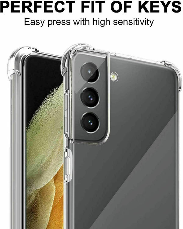 Shockproof Clear Bumper Thick Case For Galaxy S23 / S23+ / S23 Ultra Gel Cover