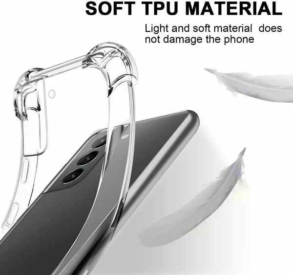 Shockproof Clear Bumper Thick Case For Galaxy S23 / S23+ / S23 Ultra Gel Cover