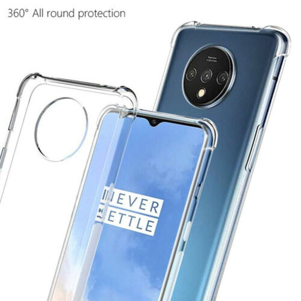 Case For OnePlus 7T Silicone Soft Shockproof Thick TPU Protective Cover- UK