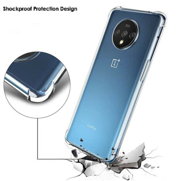 Case For OnePlus 7T Silicone Soft Shockproof Thick TPU Protective Cover- UK