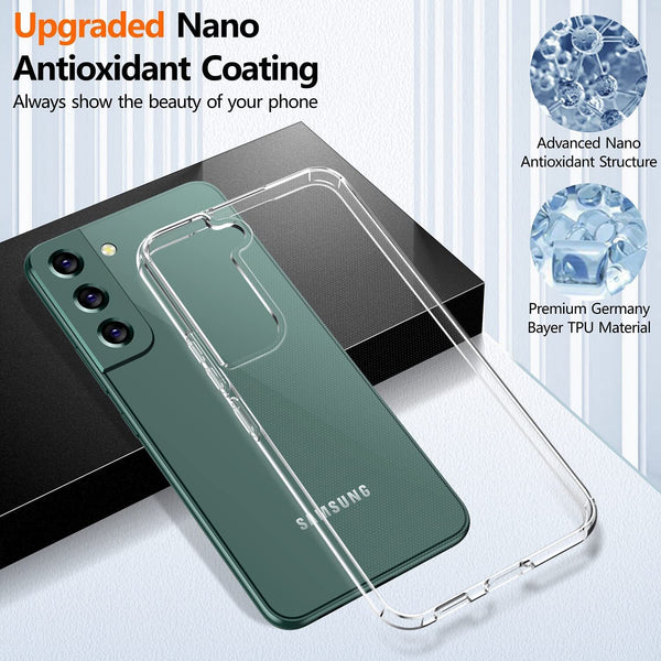 For Samsung Galaxy S22 5G Shockproof Clear Case Silicone Bumper Soft Cover UK