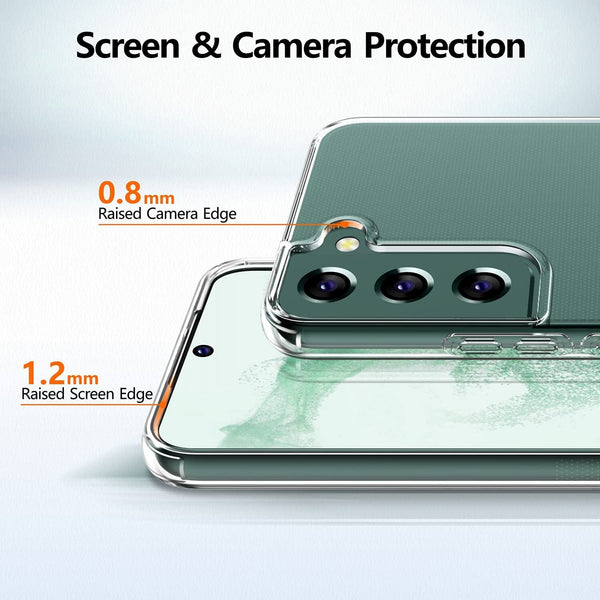 For Samsung Galaxy S22 5G Shockproof Clear Case Silicone Bumper Soft Cover UK