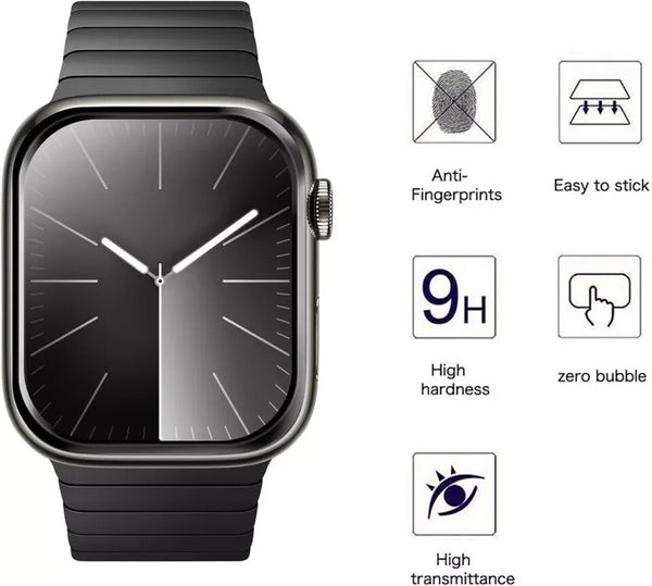 9D Screen Protector For Apple Watch 7 8 9 Film Tempered Glass 41mm 45mm