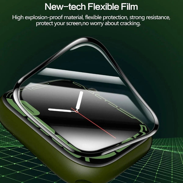 9D Screen Protector For Apple Watch 7 8 9 Film Tempered Glass 41mm 45mm