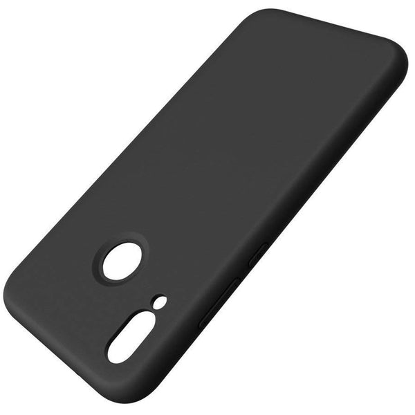 For Huawei P20 Lite Black Ultra Slim Soft Silicone TPU Matte Back Case Cover UK