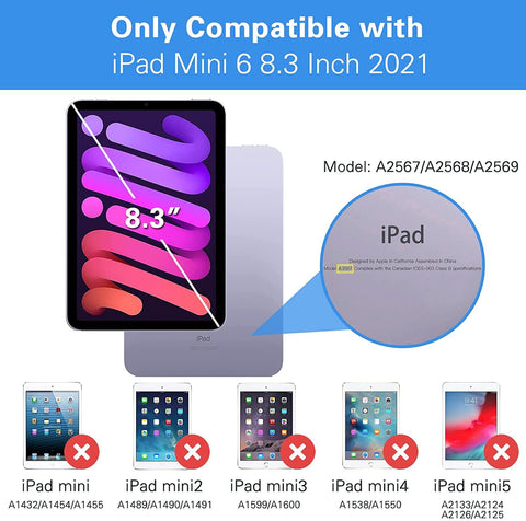 2X Tempered Glass For iPad mini 6th generation Screen Protector Cover