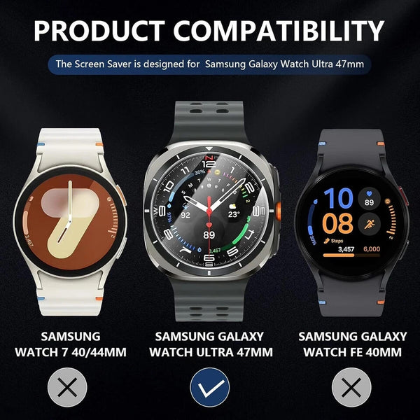 2x 9H Tempered Glass For Galaxy Watch Ultra 47mm Screen Protector