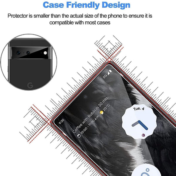 2 X Premium Genuine Tempered Glass For Google Pixel 7 7A Screen Protector