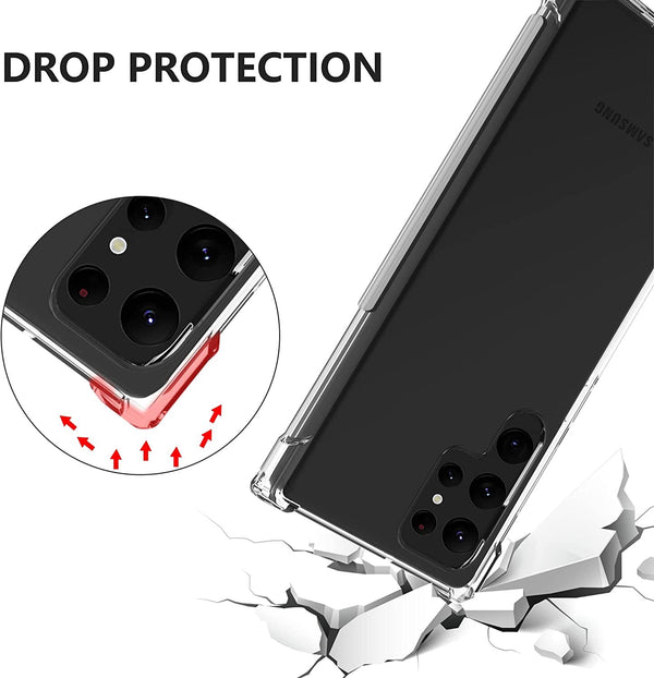 For Samsung Galaxy S22 Ultra Shockproof Case Bumper Soft TPU Clear Slim Cover