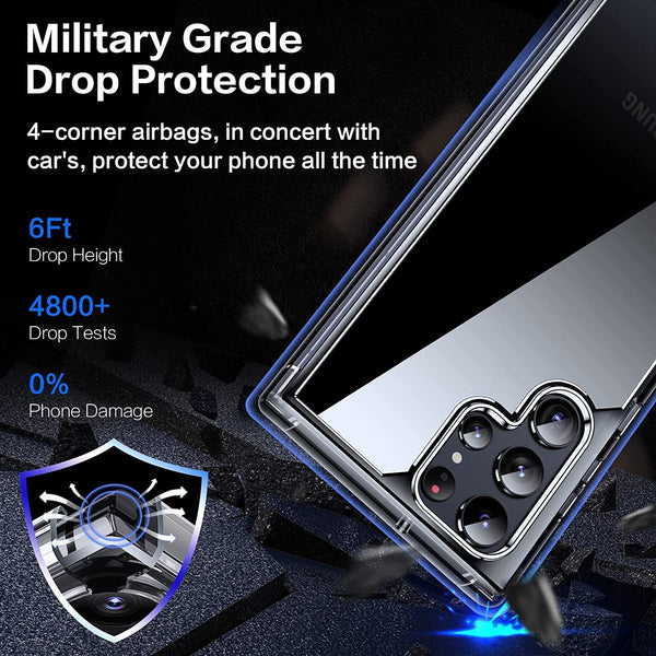 For Samsung Galaxy S22 Ultra Shockproof Case Bumper Soft TPU Clear Slim Cover